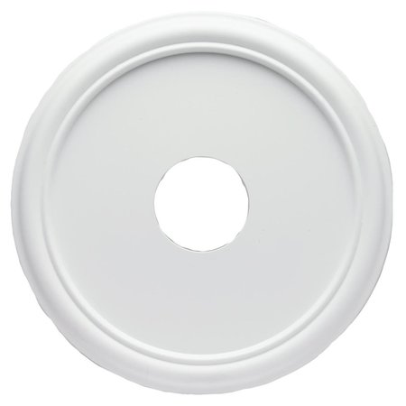 WESTINGHOUSE Ceiling Medallion 16In Smooth Molded Plastic White Finish 7773200